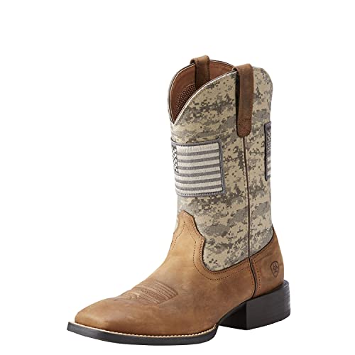 ARIAT Herren Sport Patriot Westernstiefel, Used-Look-Camouflage-Muster, 40 EU von ARIAT