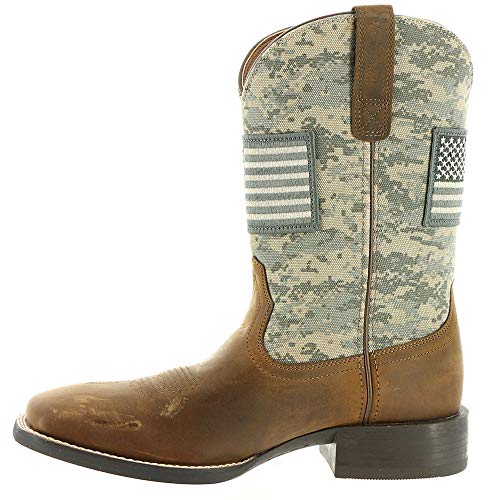 ARIAT Herren Sport Patriot Westernstiefel, Used-Look-Camouflage-Muster, 44 EU Weit von ARIAT