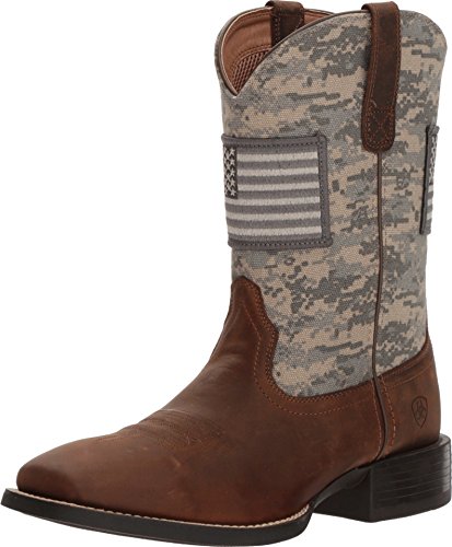 ARIAT Herren Sport Patriot Westernstiefel, Distressed Brown/Sage Camo Print, 44.5 EU Weit von ARIAT