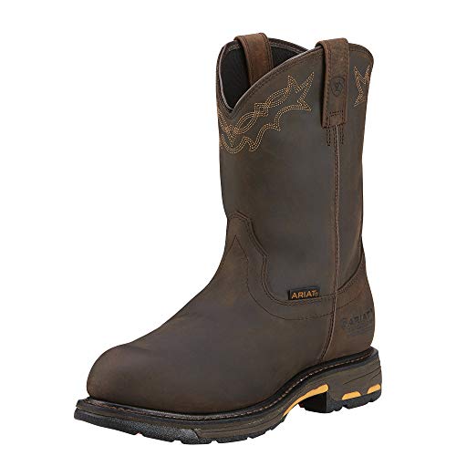 ARIAT Herren Workhog Gummistiefel, wasserfest, mit Zehenkappe aus Verbundmaterial Arbeitsstiefel, Dunkelbraun geölt, 41 EU von ARIAT