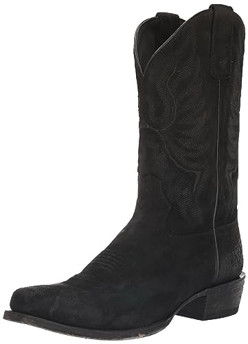 ARIAT Men's Circuit High Stepper Western Boot, Distressed Black Suede, 12 von ARIAT