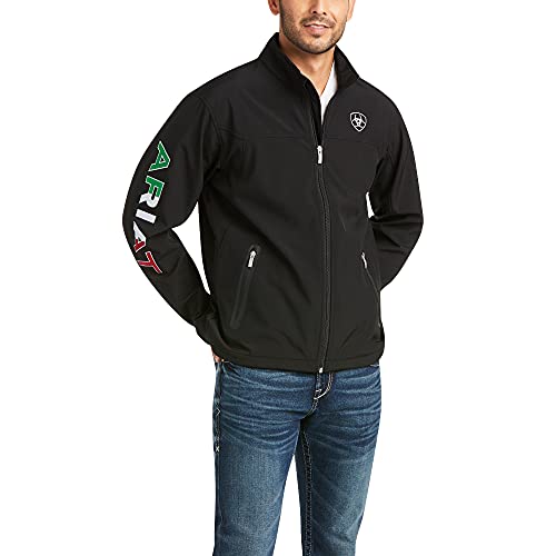 ARIAT Men's New Team Softshell Mexico Jacket, Black von ARIAT