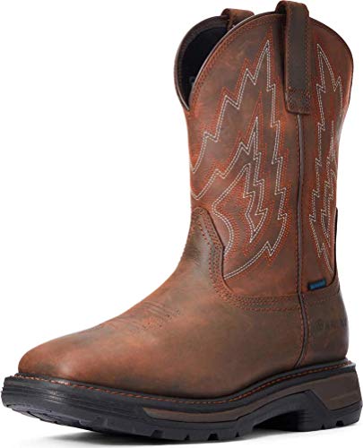 ARIAT Men's Waterproof Big Rig Western Work Boot Composite Toe Brown 11.5 4E von ARIAT