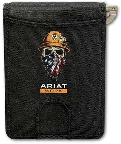 ARIAT Mens Work Bifold Money Clip Black A3401501 von ARIAT