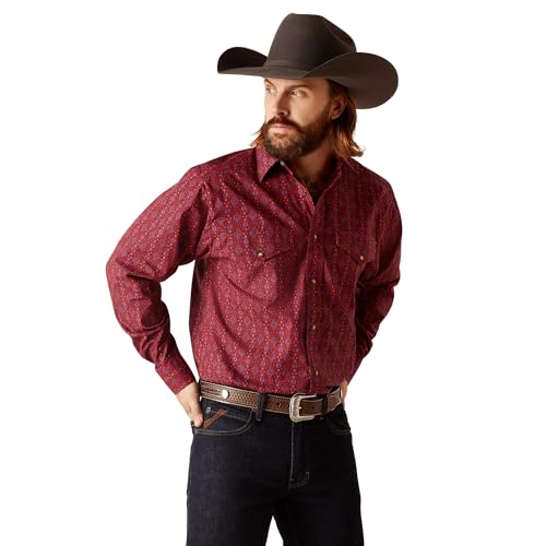 ARIAT Patterson Herrenhemd mit klassischer Passform, Blau (Dress Blue), L von ARIAT