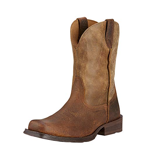 ARIAT Rambler Herren Western-Cowboystiefel mit breiter quadratischer Spitze, Braun (Bomber in ERD/Braun), 45.5 EU von ARIAT