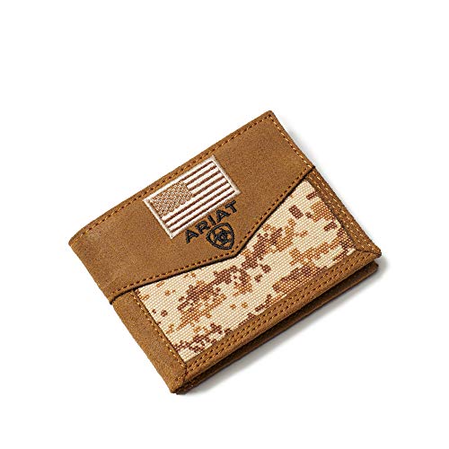 ARIAT Unisex-Erwachsene Patriot Digital Camo Bifold Wallet Geldbörse, braun, Einheitsgröße von ARIAT