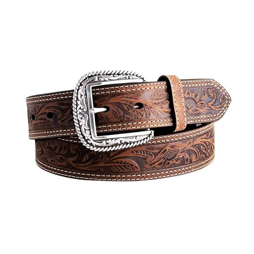 ARIAT Western Belt Mens Leather Tooled Stitched 52 Brown A1012402 ARIAT Western Belt Mens Leather Tooled Stitched 52 Brown A1012402 von ARIAT