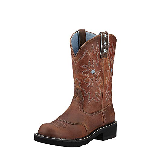 ARIAT Probaby Western Women's Round Toe Leather Riding Boot, Driftwood Brown, 7.5 UK von ARIAT