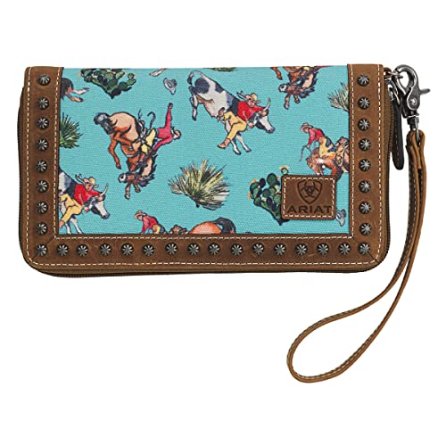 Ariat Clutch Bronco Print Türkis One Size, türkis, Einheitsgröße von ARIAT