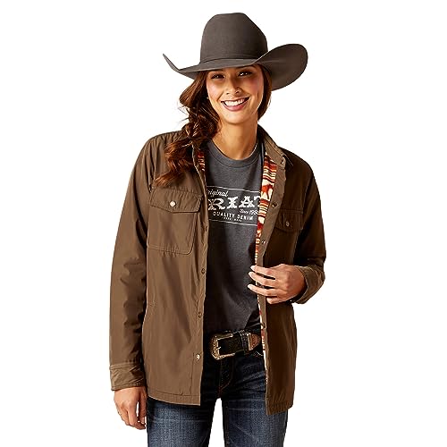 Ariat Damen Dilon Shirt Jacket Mantel, Kantine, X-Large von ARIAT