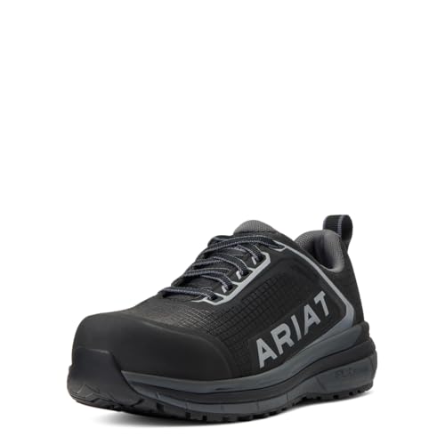 ARIAT Damen Outpace Sicherheitsschuh mit Zehenkappe aus Verbundmaterial Brandschutzschuhe, Schwarz/Dunkelgrau, 39.5 EU Weit von ARIAT