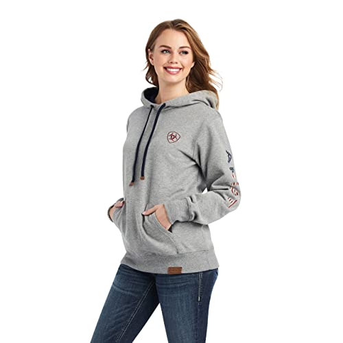 Ariat Damen Thunderbird Chimayo Hoodie, grau meliert, M von ARIAT