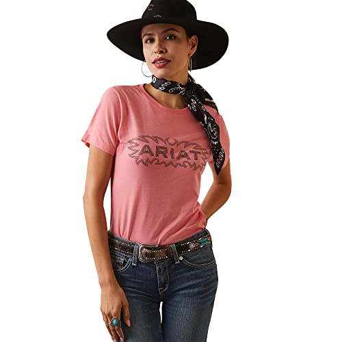 Ariat Female Ariat Stitch T-Shirt Coral Heather XX-Large von ARIAT