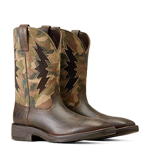 Ariat Men's Ridgeback VentTEK Western Boot - Rich Brown/Casually Camo, 10 Wide von ARIAT