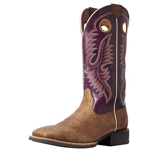 Ariat Men's Sport Teamster Western Boot Wide Square Toe Brown von ARIAT