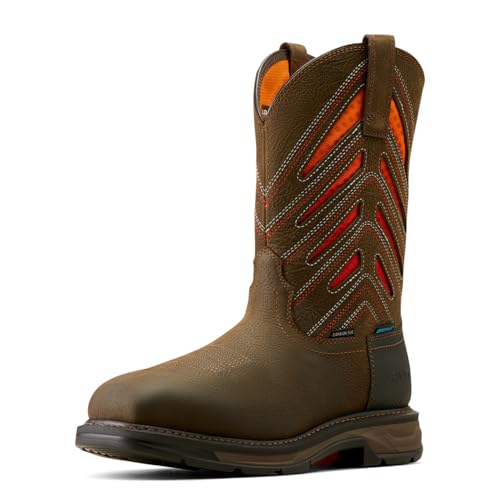 Ariat Men's WorkHog XT VentTEK Waterproof Carbon Toe Work Boot, Sunset/Iron Coffee, 15 Wide von ARIAT