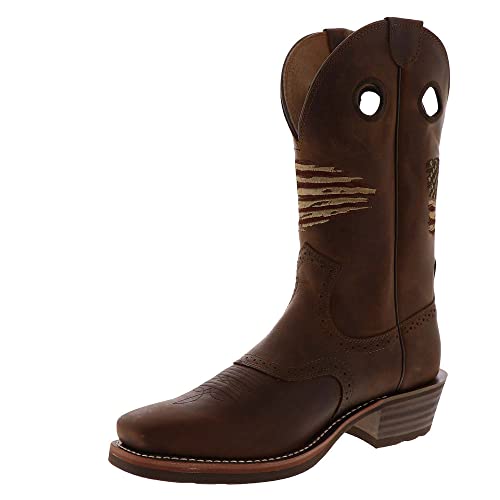 Ariat Roughstock Herren Stiefel mit quadratischer Zehenpartie, wadenhoch, Braun, braun, 42 von ARIAT