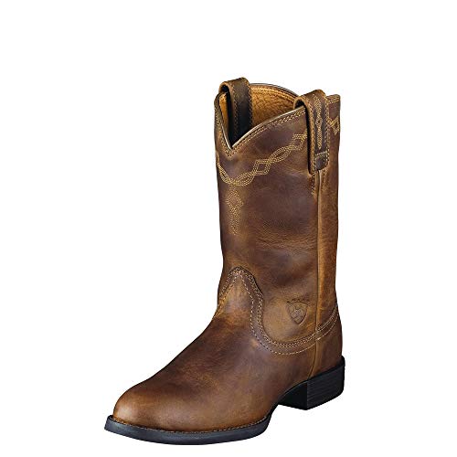 ARIAT Heritage Roper Westernstiefel Cowgirl-Stiefel für Damen aus Leder, Distressed Brown, 38.5 EU (EU 38) von ARIAT