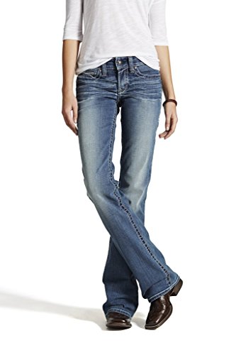 Ariat Women's R.E.A.L. Mid Rise Bootcut Jean, Rainstorm, 30 Regular von ARIAT