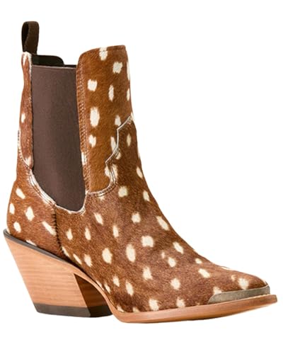 Ariat Women's Shiloh Bootie Western Boot, Gunmetal Lizard Emboss, 6 von ARIAT