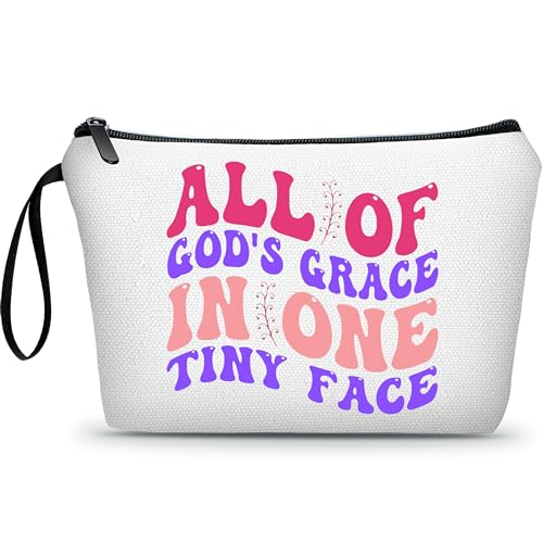 ARIOSEY Geschenk für Mädchen, "All Of God's Grace In One Tiny Face", kleiner Kosmetik-Make-up, Reise-Organizer, Lehrer-Geschenk, Freundschaftsgeschenk, motivierendes Geschenk, god210 von ARIOSEY