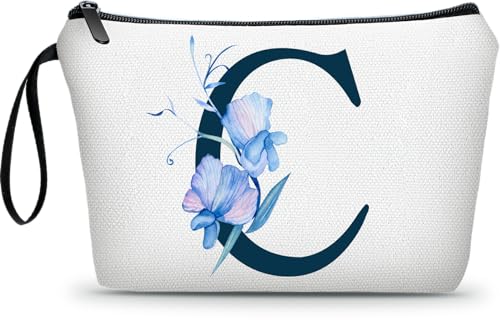 ARIOSEY Make-up-Tasche mit Initiale, personalisierte Geschenke für Mädchen, Geschenke für Frauen, einzigartiges Geschenk für Teenager, Mädchen, gute Geschenke für Teenager-Mädchen, Geschenke für von ARIOSEY