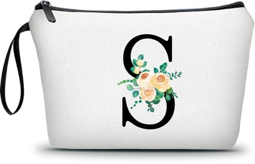 ARIOSEY Personalisierte Make-up-Taschen für Damen, Make-up-Tasche für Mädchen, kleine Kosmetiktasche, personalisierte Geschenke, Geschenke für Frauen, Make-up-Taschen, Junior-Brautjungfer-Geschenke, von ARIOSEY