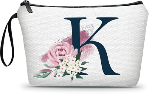 Monogramm-Make-up-Tasche, Geschenkidee für Schwester, Geburtstagsgeschenke für Frauen, erste Kosmetiktasche, Geschenke für Teenager-Mädchen, Geschenke für Ihre Mutter, Brautgeschenke, personalisierte von ARIOSEY