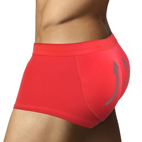 ARIUS Boxer-Unterhose mit Füllung in der hinteren - erweitert das Volumen und die Größe vom Gesäß - Men’s Padded Buttocks - Men's Shapewear - Push UP Herren (L) von ARIUS