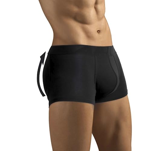 ARIUS Boxer-Unterhose mit Füllung in der hinteren - erweitert das Volumen und die Größe vom Gesäß - Men’s Padded Buttocks - Men's Shapewear - Push UP Herren (L) von ARIUS