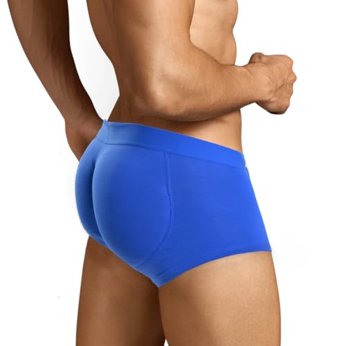 ARIUS Boxershorts mit Po-Polsterung für mehr Volumen und Größe der Gesäßmuskulatur in Blau (Name der Abteilung: Boxer, Unterteil-typ: körperbetont, Größe L, Packungseinheit 1) von ARIUS