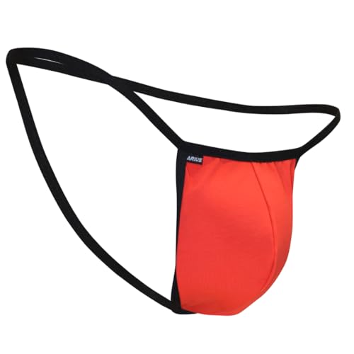 ARIUS String Tanga Herren rot - männer Tanga rot - Herren-Strings rot - männer String rot - männertanga rot (DE/NL/SE/PL, Alphanumerisch, M, Regular, Regular, Baumwolle) von ARIUS