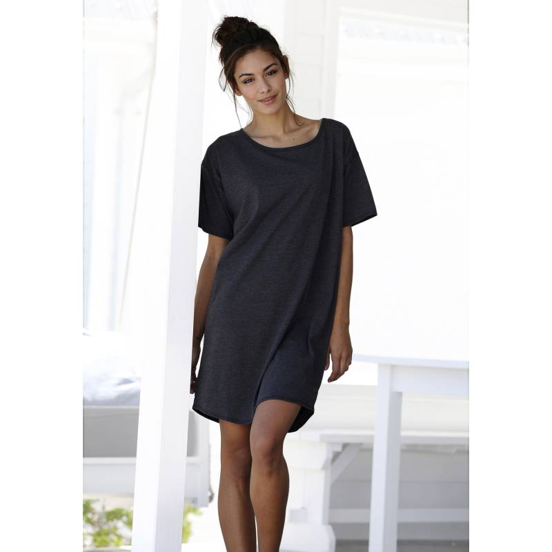 ARIZONA Damen Sleepshirt anthrazit-meliert Gr.44/46 von ARIZONA