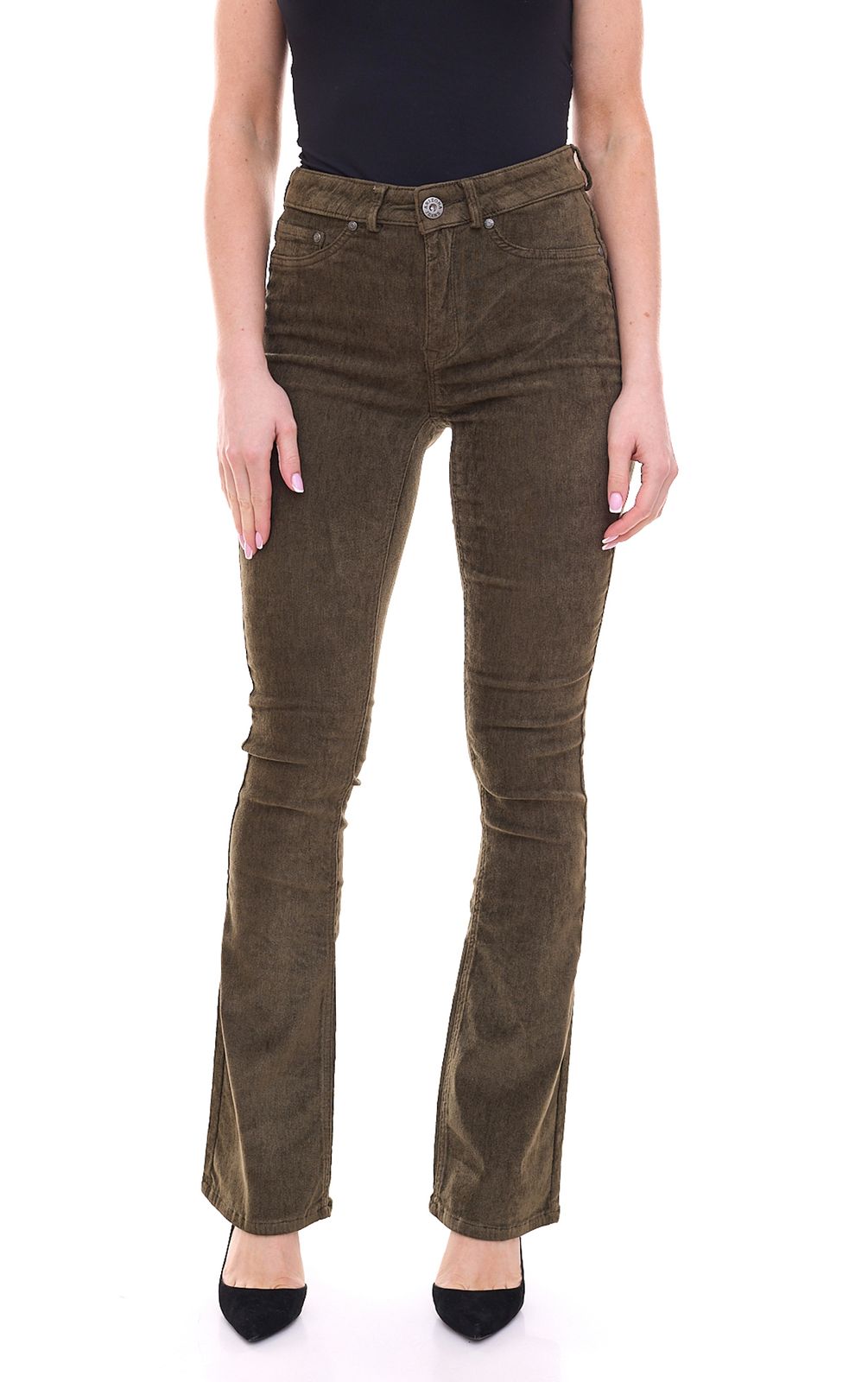 ARIZONA Ultraflex Corduroy Bootcut-Jeans modische Damen Alltags-Hose High-Waist Jeans 35789154 Khaki von ARIZONA