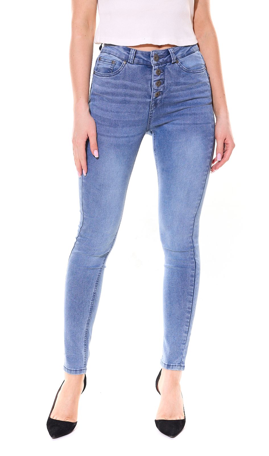 ARIZONA Ultraflex Röhren-Jeans Damen Hose Slim-Fit 5-Pocket 36492606 Blau von ARIZONA