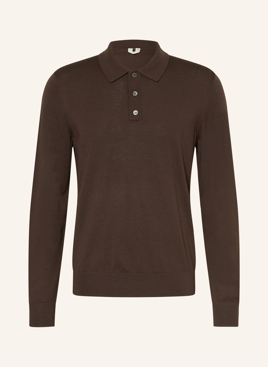 Arket Strick-Poloshirt Aus Merinowolle braun von ARKET