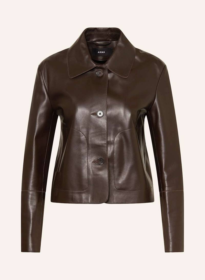 Arma Lederjacke Emy braun von ARMA