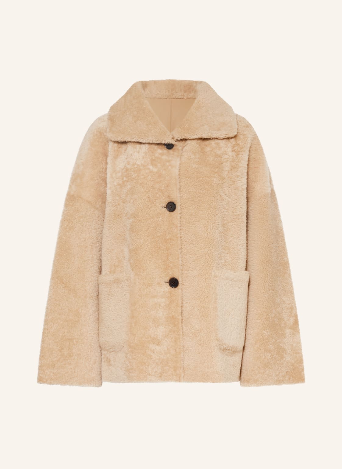 Arma Lederjacke Isabella Zum Wenden beige von ARMA