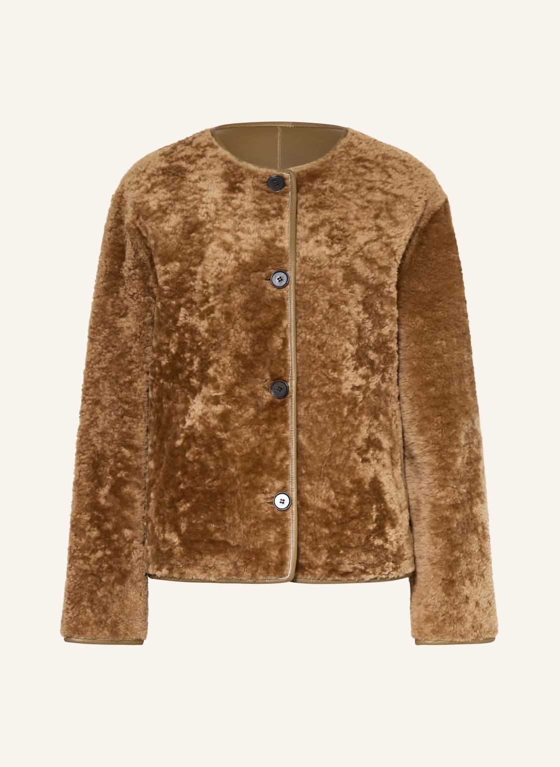 Arma Lederjacke Lucine Zum Wenden braun von ARMA