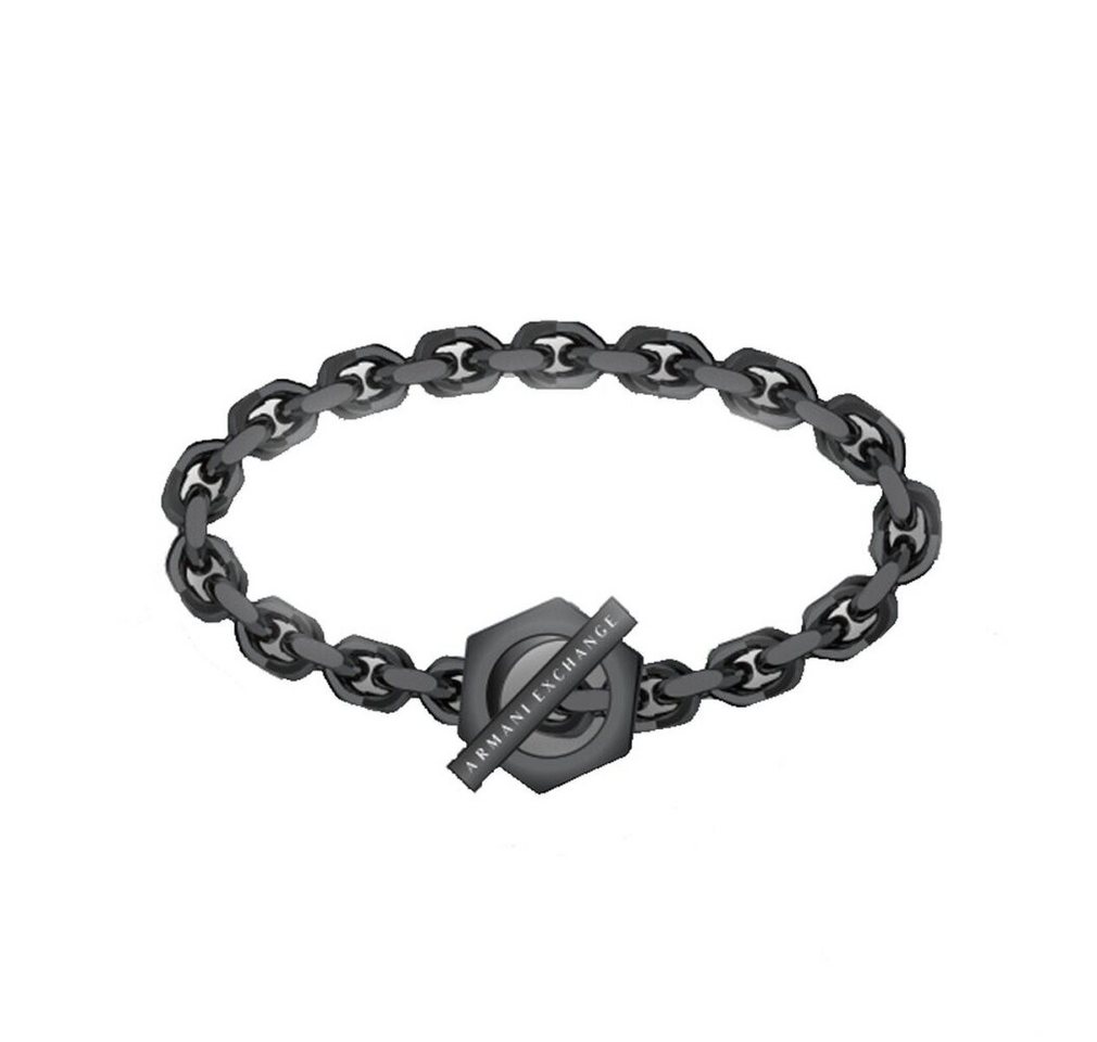 ARMANI EXCHANGE Armband Schwarzes Herren-Stahlarmband AXG0105001 von ARMANI EXCHANGE