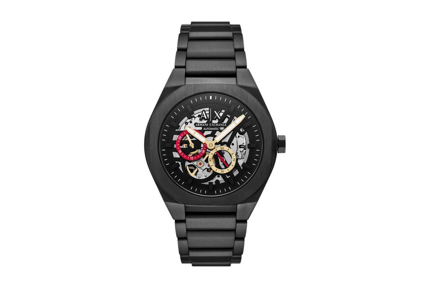 ARMANI EXCHANGE Automatikuhr AX4196, Armbanduhr, Herrenuhr, Edelstahlarmband, analog, 12/24-Std.-Anzeige von ARMANI EXCHANGE