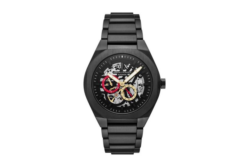 ARMANI EXCHANGE Automatikuhr AX4196, Armbanduhr, Herrenuhr, Edelstahlarmband, analog, 12/24-Std.-Anzeige von ARMANI EXCHANGE
