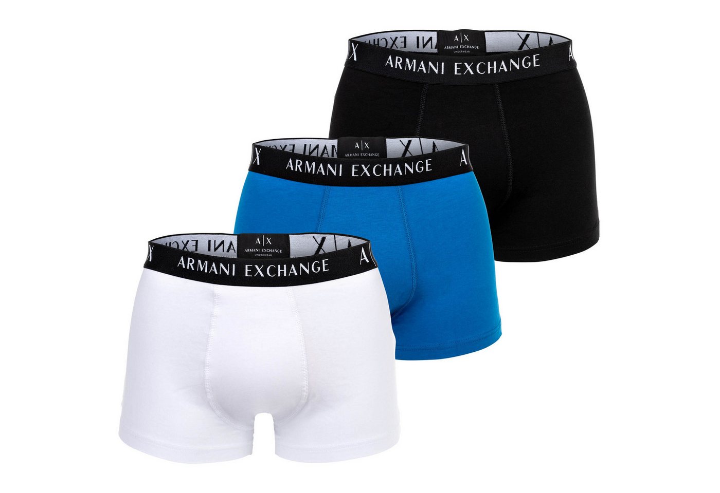 ARMANI EXCHANGE Boxer Herren Boxershorts, 3er Pack - Trunks, Boxer von ARMANI EXCHANGE