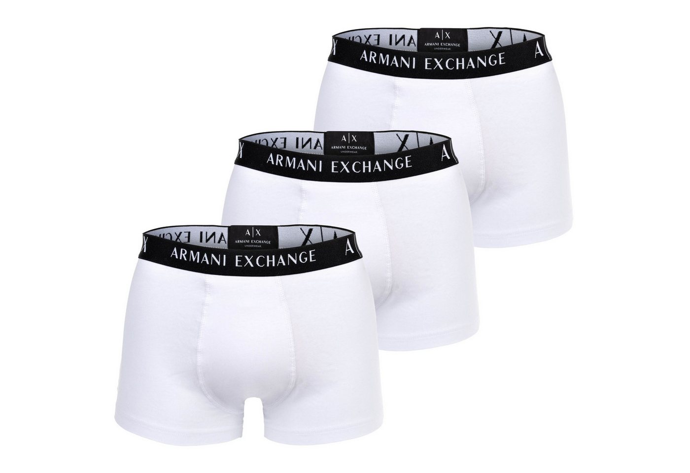 ARMANI EXCHANGE Boxer Herren Boxershorts, 3er Pack - Trunks, Boxer von ARMANI EXCHANGE