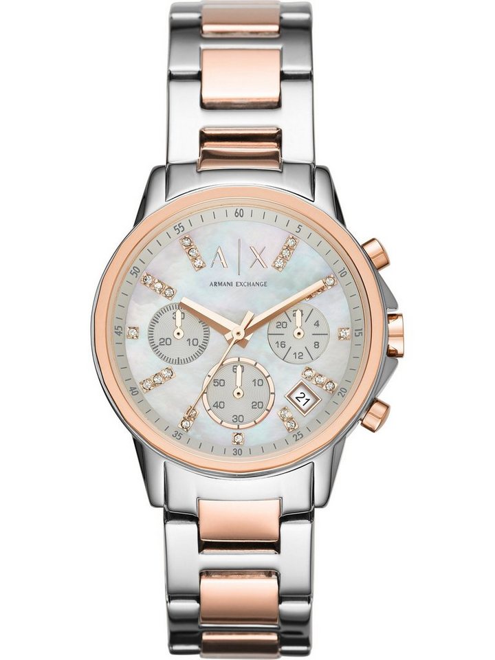 ARMANI EXCHANGE Chronograph Armani Exchange Damen-Uhren Analog Quarz von ARMANI EXCHANGE