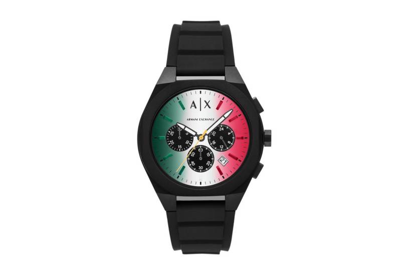 ARMANI EXCHANGE Chronograph SYNC AX4173, Quarzuhr, Armbanduhr, Herrenuhr, Silikonarmband, analog von ARMANI EXCHANGE