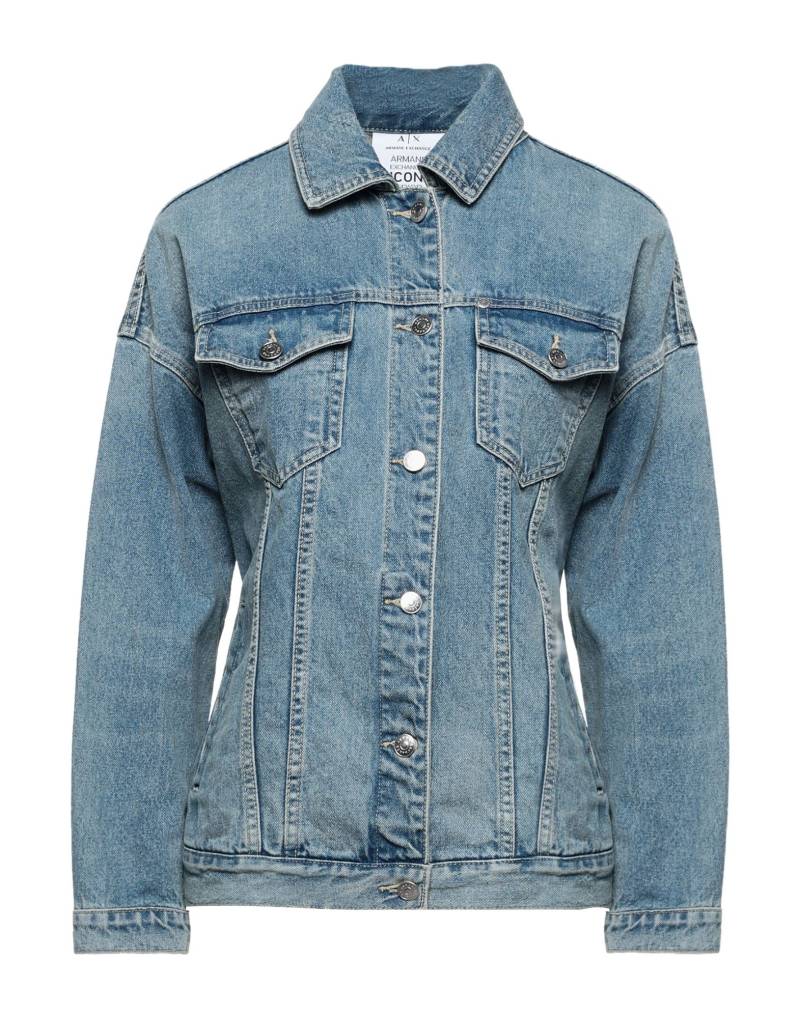 ARMANI EXCHANGE Jeansjacke/-mantel Damen Blau von ARMANI EXCHANGE