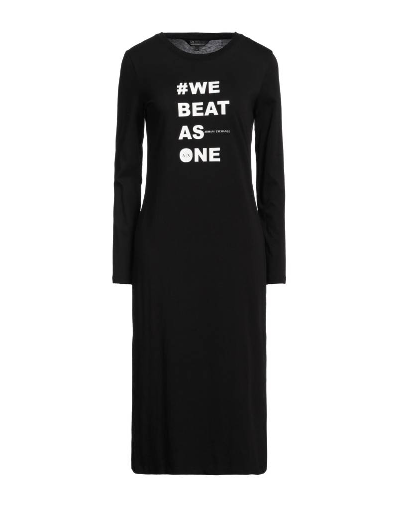ARMANI EXCHANGE Midi-kleid Damen Schwarz von ARMANI EXCHANGE