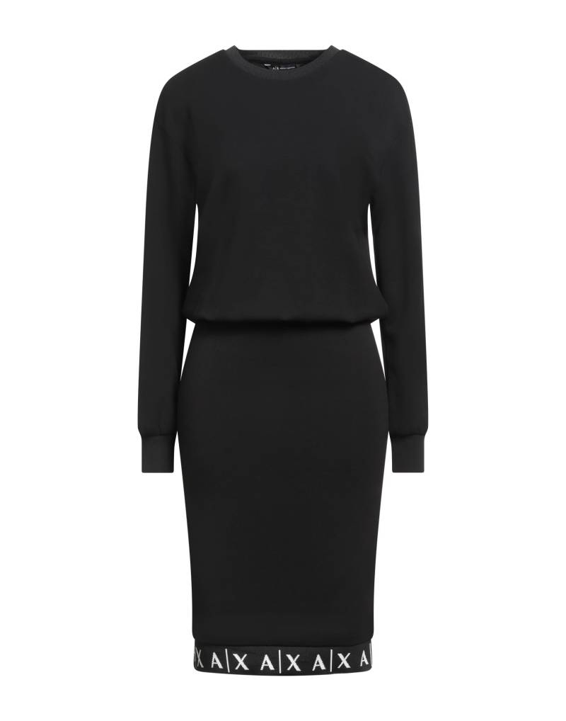 ARMANI EXCHANGE Midi-kleid Damen Schwarz von ARMANI EXCHANGE